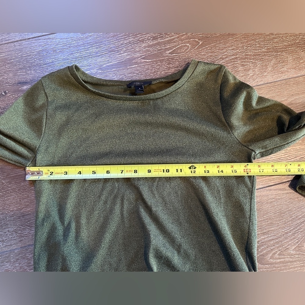 J. Crew Bell Sleeve Metallic Top - Picture 5 of 5